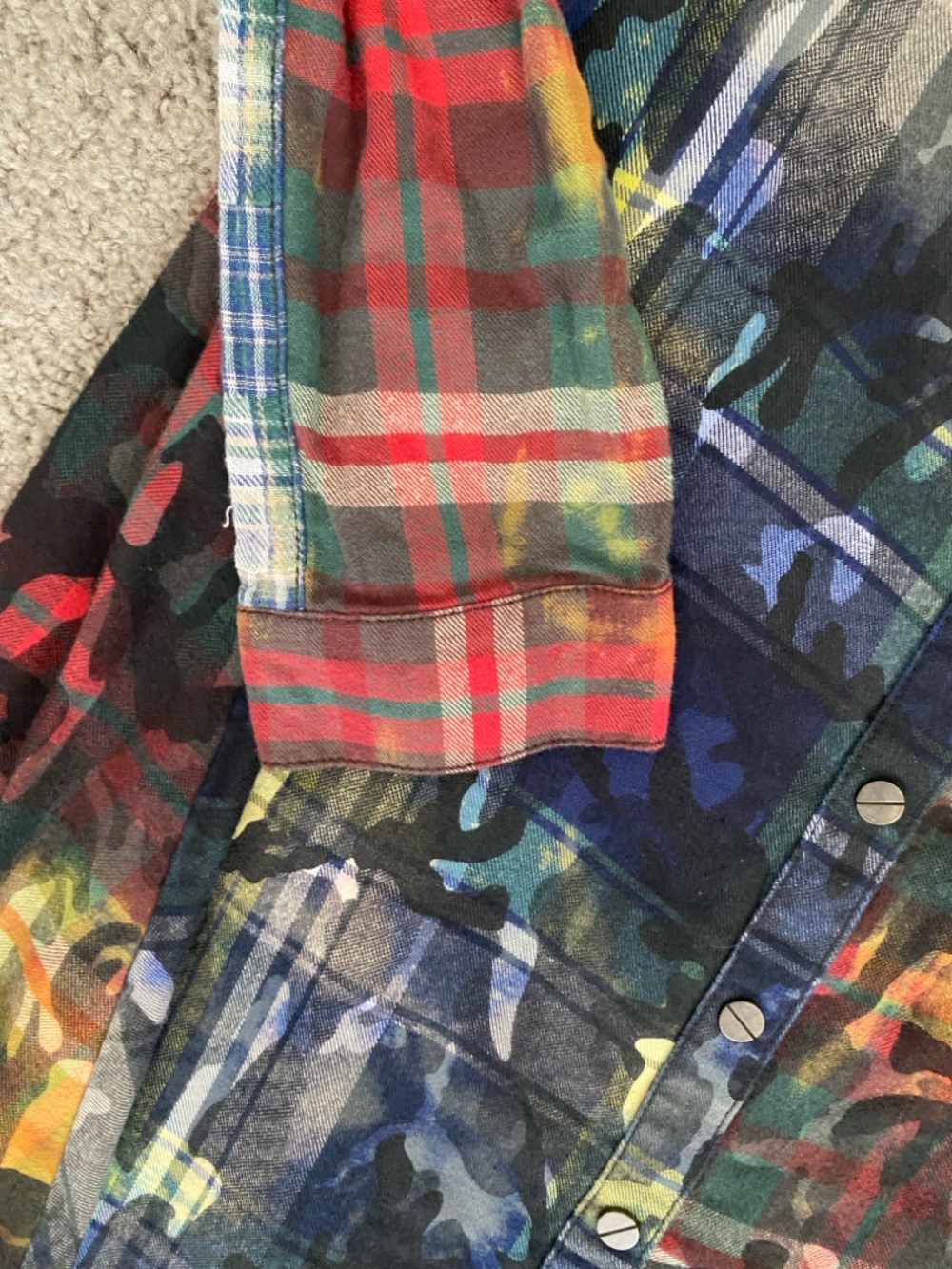 ALEXIS Multicolor Patchwork A-Line Skirt - Size S - Boho Chic Designer Style - Picture 14 of 16